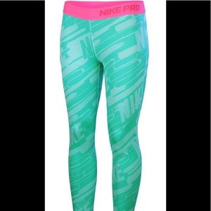 NWT NIKE TEMPO ALL OVER PRINT TIGHTS SZ XL GIRLS